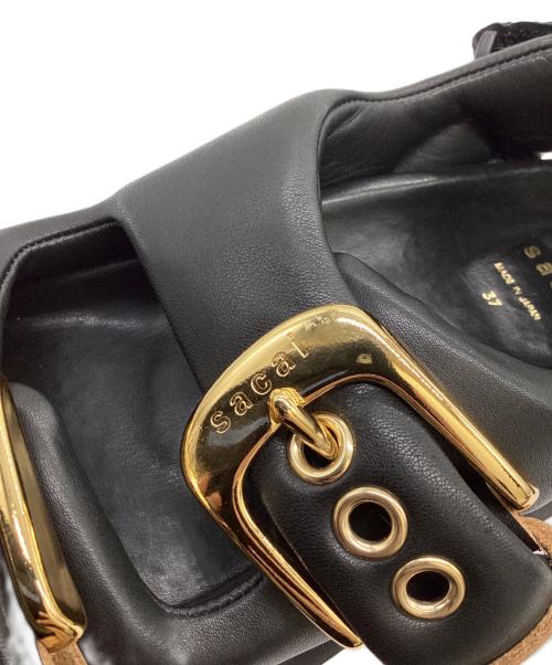 sacai（サカイ）sacai (サカイ) Belt Sandals ブラック サイズ:37の古着・服飾アイテム