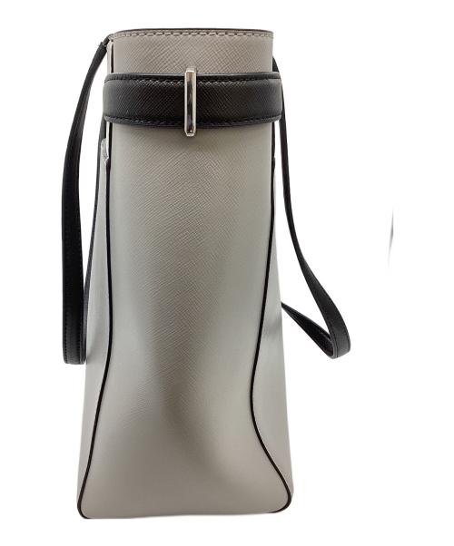 Kate Spade（ケイトスペード）Kate Spade (ケイトスペード) ステイシー カラーブロック ラップトップ トート グレーの古着・服飾アイテム