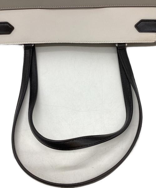 Kate Spade（ケイトスペード）Kate Spade (ケイトスペード) ステイシー カラーブロック ラップトップ トート グレーの古着・服飾アイテム