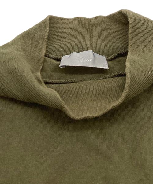 DIOR HOMME（ディオール オム）DIOR HOMME (ディオール オム) ハイネックコットンカットソー グリーン サイズ:Sの古着・服飾アイテム