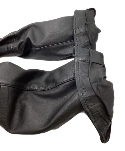 ALL SAINTS（オールセインツ）ALL SAINTS (オールセインツ) ラムレザー ダブルライダースジャケット ブラック サイズ:UK10の古着・服飾アイテム