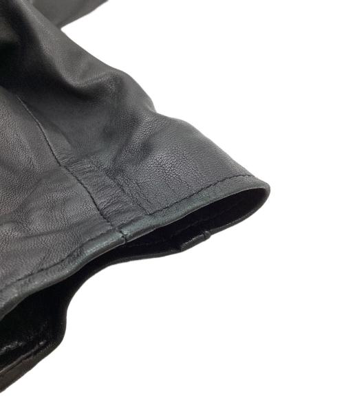 ALL SAINTS（オールセインツ）ALL SAINTS (オールセインツ) ラムレザー ダブルライダースジャケット ブラック サイズ:UK10の古着・服飾アイテム