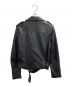 ALL SAINTS (オールセインツ) ラムレザー ダブルライダースジャケット ブラック サイズ:UK10：11000円
