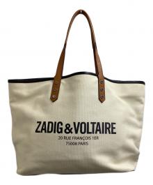 Zadig&Voltaire（ザディグエヴォルテール）の古着「キャンバストートバッグ」｜アイボリー