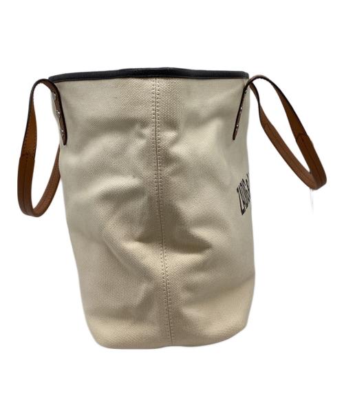 Zadig&Voltaire（ザディグエヴォルテール）ZADIG&VOLTAIRE (ザディグエヴォルテール) キャンバストートバッグ アイボリーの古着・服飾アイテム