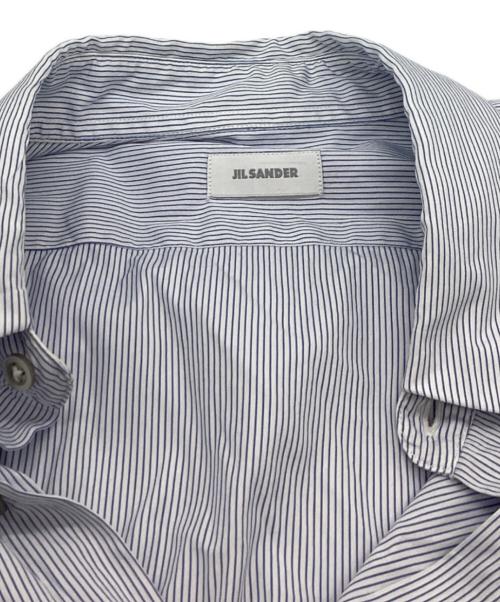 JIL SANDER（ジルサンダー）JIL SANDER (ジルサンダー) ストライプシャツ / AM740726 / イタリア製 ブルー サイズ:38の古着・服飾アイテム