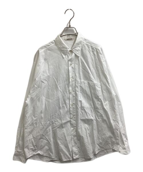 AURALEE（オーラリー）AURALEE (オーラリー) WASHED FINX TWILL BIG SHIRTS / ウォッシュドフィンクスツイルビッグシャツ / A22AS02TN ホワイト サイズ:4の古着・服飾アイテム
