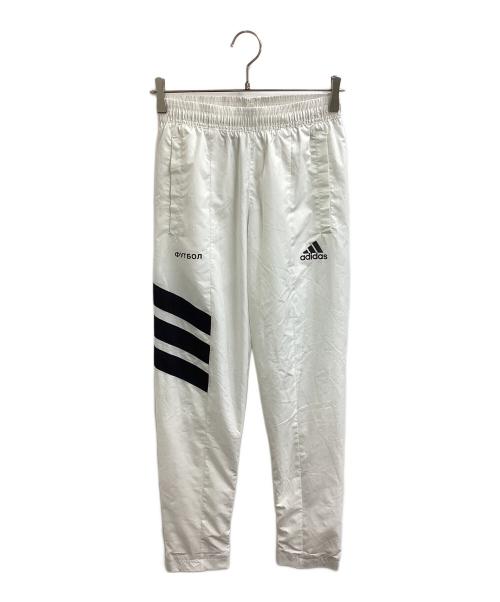adidas（アディダス）adidas (アディダス) Gosha Rubchinskiy (ゴーシャラブチンスキー) コラボ ナイロントラックパンツ ホワイト サイズ:XSの古着・服飾アイテム