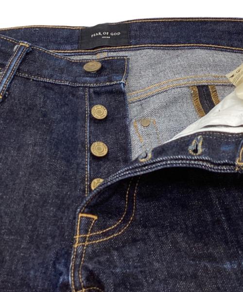 Fear Of God（フィア・オブ・ゴッド）FEAR OF GOD (フィア・オブ・ゴッド) Ankle Slim Zip Jeans / アンクル スリムジップジーンズ / USA製 インディゴ サイズ:31の古着・服飾アイテム