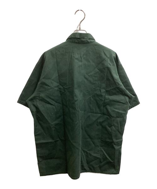BEN DAVIS（ベンデイビス）BEN DAVIS (ベンデイビス) ハーフジップS/Sワークシャツ グリーン サイズ:Lの古着・服飾アイテム