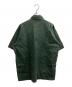 BEN DAVIS (ベンデイビス) ハーフジップS/Sワークシャツ グリーン サイズ:L：6000円