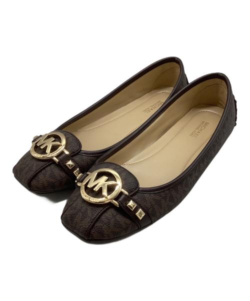 MICHAEL MICHAEL KORS（マイケル マイケルコース）MICHAEL MICHAEL KORS (マイケル マイケルコース) フラットパンプス / 1384 ブラウン サイズ:7.5の古着・服飾アイテム