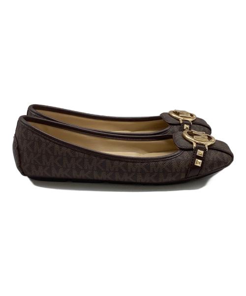 MICHAEL MICHAEL KORS（マイケル マイケルコース）MICHAEL MICHAEL KORS (マイケル マイケルコース) フラットパンプス / 1384 ブラウン サイズ:7.5の古着・服飾アイテム