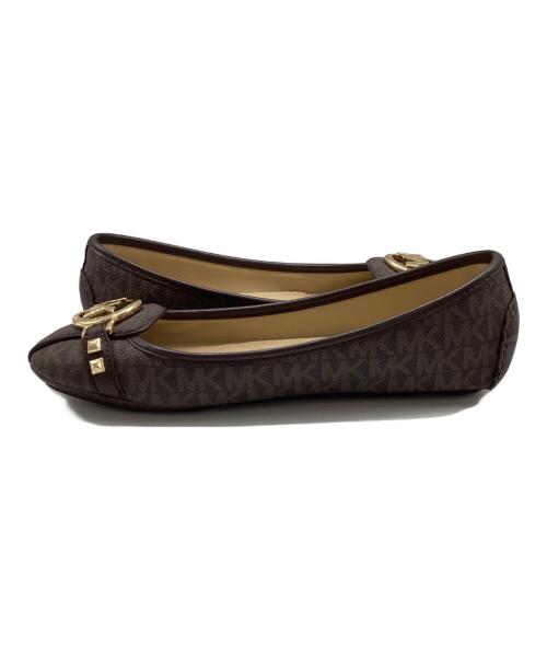 MICHAEL MICHAEL KORS（マイケル マイケルコース）MICHAEL MICHAEL KORS (マイケル マイケルコース) フラットパンプス / 1384 ブラウン サイズ:7.5の古着・服飾アイテム