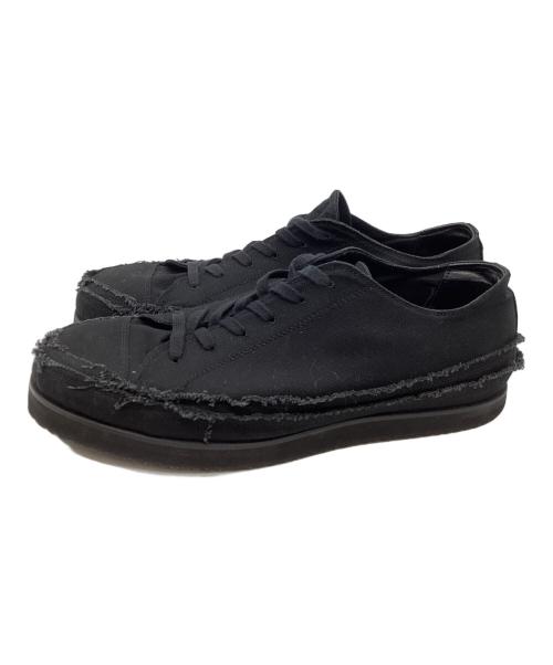 Yohji Yamamoto pour homme（ヨウジヤマモト プールオム）Yohji Yamamoto pour homme (ヨウジヤマモト プールオム) キャンバスカットオフスニーカー  / HX-E08-062  ブラック サイズ:3/4の古着・服飾アイテム