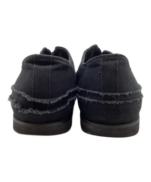 Yohji Yamamoto pour homme（ヨウジヤマモト プールオム）Yohji Yamamoto pour homme (ヨウジヤマモト プールオム) キャンバスカットオフスニーカー  / HX-E08-062  ブラック サイズ:3/4の古着・服飾アイテム