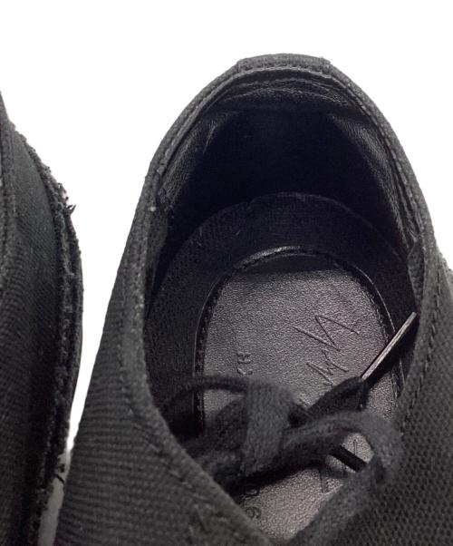 Yohji Yamamoto pour homme（ヨウジヤマモト プールオム）Yohji Yamamoto pour homme (ヨウジヤマモト プールオム) キャンバスカットオフスニーカー  / HX-E08-062  ブラック サイズ:3/4の古着・服飾アイテム