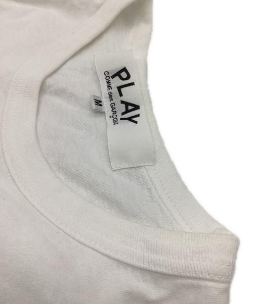 PLAY COMME des GARCONS（プレイコムデギャルソン）PLAY COMME des GARCONS (プレイコムデギャルソン) T-Shirt With Black Emblem / 黒ハートロゴ Tシャツ / AX-T064 / AD2023 ホワイト サイズ:Mの古着・服飾アイテム