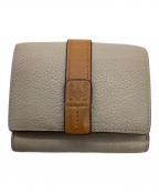 LOEWEロエベ）の古着「トライフォールドウォレット / C660TR2X03」｜ベージュ