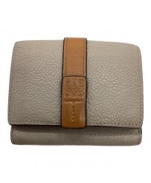 LOEWE（ロエベ）の古着「トライフォールドウォレット / C660TR2X03」｜ベージュ
