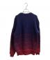 ISSEY MIYAKE MEN (イッセイミヤケメン) グラデーション  ニット / ME93KN115 ネイビー×レッド サイズ:3：10000円