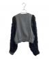 LIMI feu (リミフゥ) 袖フリンジ切替 ノーカラージャケット/LK-J19-113 グレー サイズ:S：15000円