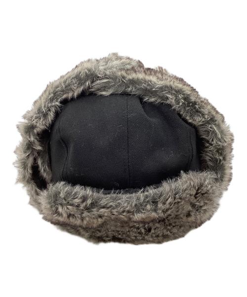 YOHJI YAMAMOTO（ヨウジヤマモト）YOHJI YAMAMOTO (ヨウジヤマモト) New Era (ニューエラ) フライトキャップ ブラックの古着・服飾アイテム