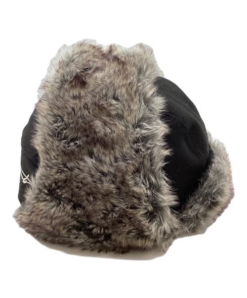 YOHJI YAMAMOTO（ヨウジヤマモト）YOHJI YAMAMOTO (ヨウジヤマモト) New Era (ニューエラ) フライトキャップ ブラックの古着・服飾アイテム