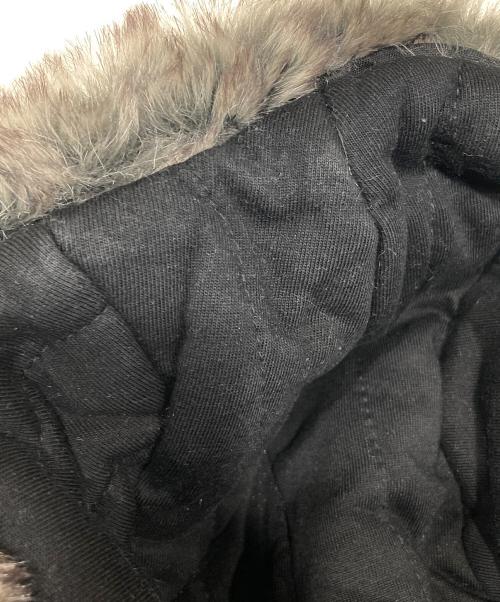 YOHJI YAMAMOTO（ヨウジヤマモト）YOHJI YAMAMOTO (ヨウジヤマモト) New Era (ニューエラ) フライトキャップ ブラックの古着・服飾アイテム