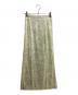 sahara（サハラ）の古着「Velour Long Skirt / ベロアロングスカート」｜ベージュ