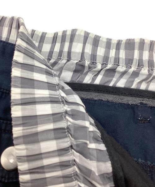 KRIS VAN ASSCHE（クリス ヴァン アッシュ）KRIS VAN ASSCHE (クリス ヴァン アッシュ) ダブルウエストパンツ / UH-15-806-09 ネイビー サイズ:46の古着・服飾アイテム
