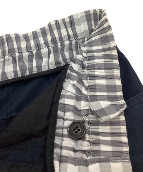 KRIS VAN ASSCHE（クリス ヴァン アッシュ）KRIS VAN ASSCHE (クリス ヴァン アッシュ) ダブルウエストパンツ / UH-15-806-09 ネイビー サイズ:46の古着・服飾アイテム