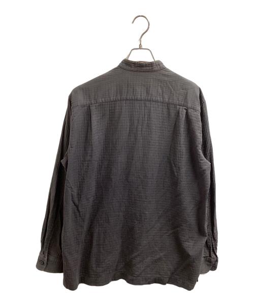 ISSEY MIYAKE MEN（イッセイミヤケメン）ISSEY MIYAKE MEN (イッセイミヤケメン) クロスプラッド 長袖シャツ グレー サイズ:3の古着・服飾アイテム