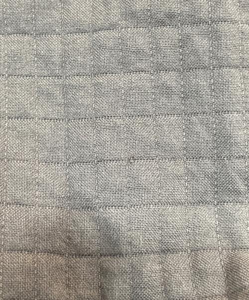 ISSEY MIYAKE MEN（イッセイミヤケメン）ISSEY MIYAKE MEN (イッセイミヤケメン) クロスプラッド 長袖シャツ グレー サイズ:3の古着・服飾アイテム