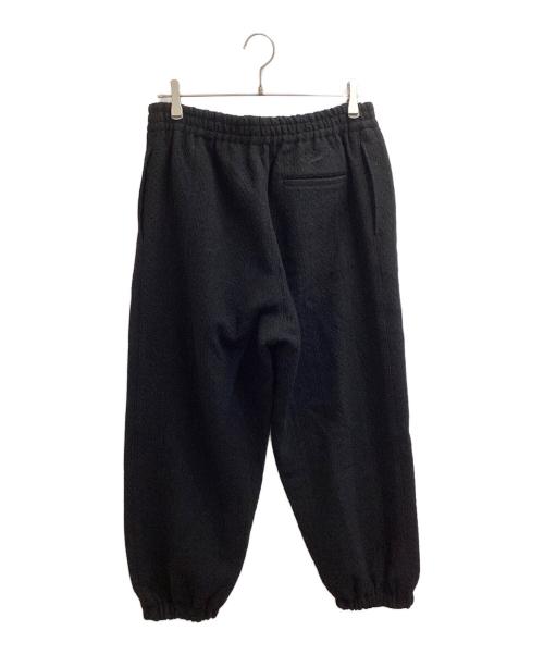 Y's（ワイズ）Y's (ワイズ) CABLE JQ KNIT ELASTIC WAIST PANTS ブラック サイズ:2の古着・服飾アイテム