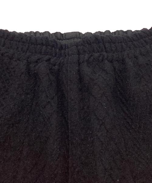Y's（ワイズ）Y's (ワイズ) CABLE JQ KNIT ELASTIC WAIST PANTS ブラック サイズ:2の古着・服飾アイテム