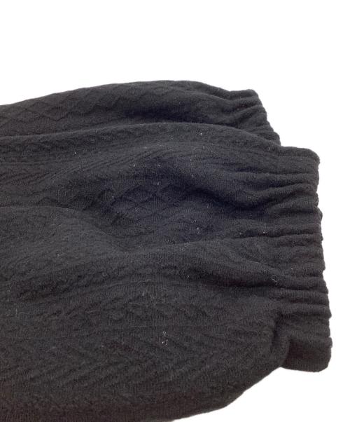 Y's（ワイズ）Y's (ワイズ) CABLE JQ KNIT ELASTIC WAIST PANTS ブラック サイズ:2の古着・服飾アイテム