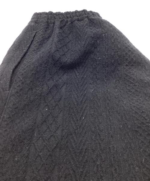 Y's（ワイズ）Y's (ワイズ) CABLE JQ KNIT ELASTIC WAIST PANTS ブラック サイズ:2の古着・服飾アイテム