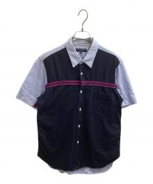 COMME des GARCONS HOMME（コムデギャルソン オム）の古着「フロント切替S/Sシャツ / HA-S060 / AD2007」｜ブルー