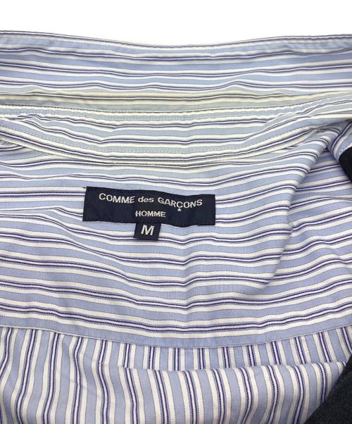 COMME des GARCONS HOMME（コムデギャルソン オム）COMME des GARCONS HOMME (コムデギャルソン オム) フロント切替S/Sシャツ / HA-S060 / AD2007 ブルー サイズ:Mの古着・服飾アイテム