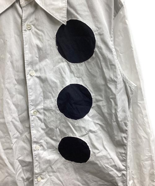 COMME des GARCONS HOMME PLUS（コムデギャルソンオムプリュス）COMME des GARCONS HOMME PLUS (コムデギャルソンオムプリュス) Fake hole L/S shirt / AD2014 / PN-B016　 ホワイト サイズ:Mの古着・服飾アイテム