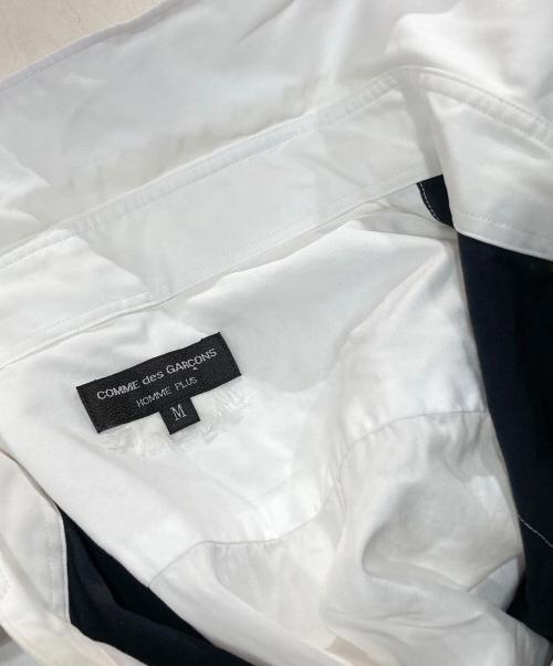 COMME des GARCONS HOMME PLUS（コムデギャルソンオムプリュス）COMME des GARCONS HOMME PLUS (コムデギャルソンオムプリュス) Fake hole L/S shirt / AD2014 / PN-B016　 ホワイト サイズ:Mの古着・服飾アイテム