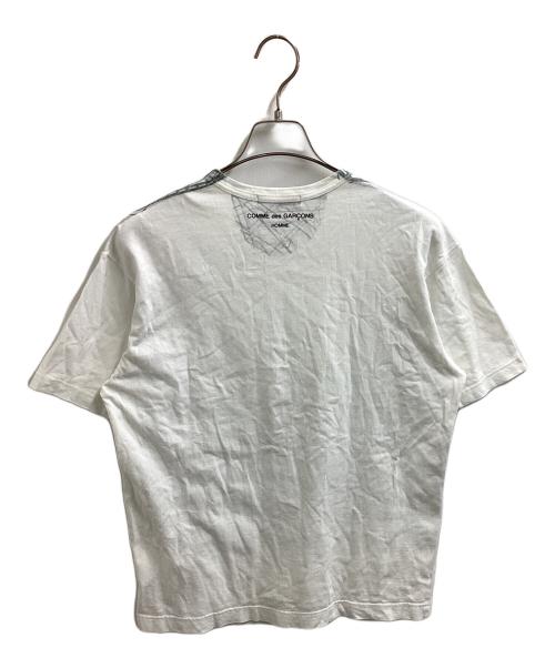 COMME des GARCONS HOMME（コムデギャルソン オム）COMME des GARCONS HOMME (コムデギャルソン オム) 観覧車転写Tシャツ / AD2005 / ホワイト サイズ:Mの古着・服飾アイテム