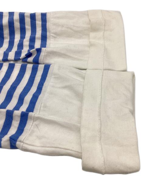 PLAY COMME des GARCONS（プレイコムデギャルソン）PLAY COMME des GARCONS (プレイコムデギャルソン) SMALL HEART STRIPED LS TEE ブルー サイズ:XLの古着・服飾アイテム