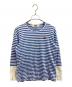 PLAY COMME des GARCONS（プレイコムデギャルソン）の古着「SMALL HEART STRIPED LS TEE」｜ブルー
