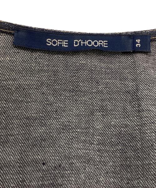 SOFIE D'HOORE（ソフィードール）SOFIE D'HOORE (ソフィードール) フリル デニムワンピース インディゴ サイズ:34の古着・服飾アイテム