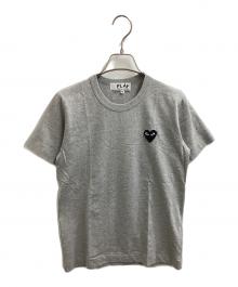 PLAY COMME des GARCONS（プレイコムデギャルソン）の古着「Black Heart T-Shirt」｜グレー