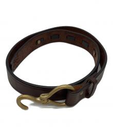 TORY LEATHER（トリーレザー）の古着「2260 Brass Hoof Pick Belt / USA製」｜ブラウン