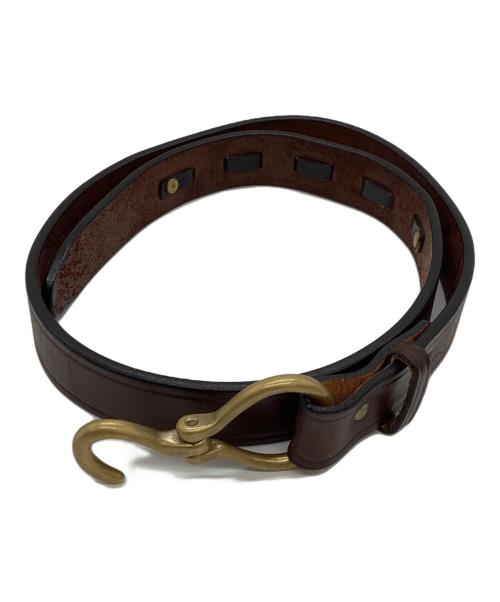 TORY LEATHER（トリーレザー）TORY LEATHER　 (トリーレザー) 2260 Brass Hoof Pick Belt / USA製 ブラウン サイズ:36の古着・服飾アイテム