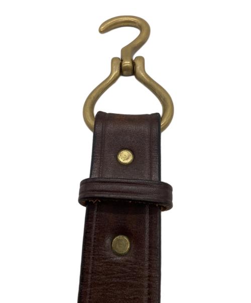TORY LEATHER（トリーレザー）TORY LEATHER　 (トリーレザー) 2260 Brass Hoof Pick Belt / USA製 ブラウン サイズ:36の古着・服飾アイテム